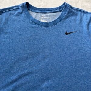 Nike Heather Royal Blue Short Sleeve Athletic Tee TShirt